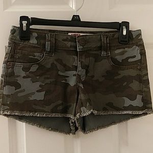 Camo print shorts